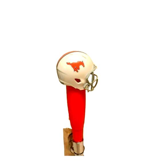 NCAA SMU Tap Handle Kegerator Mustangs Football Wood ACC Keg - Picture 3 of 4